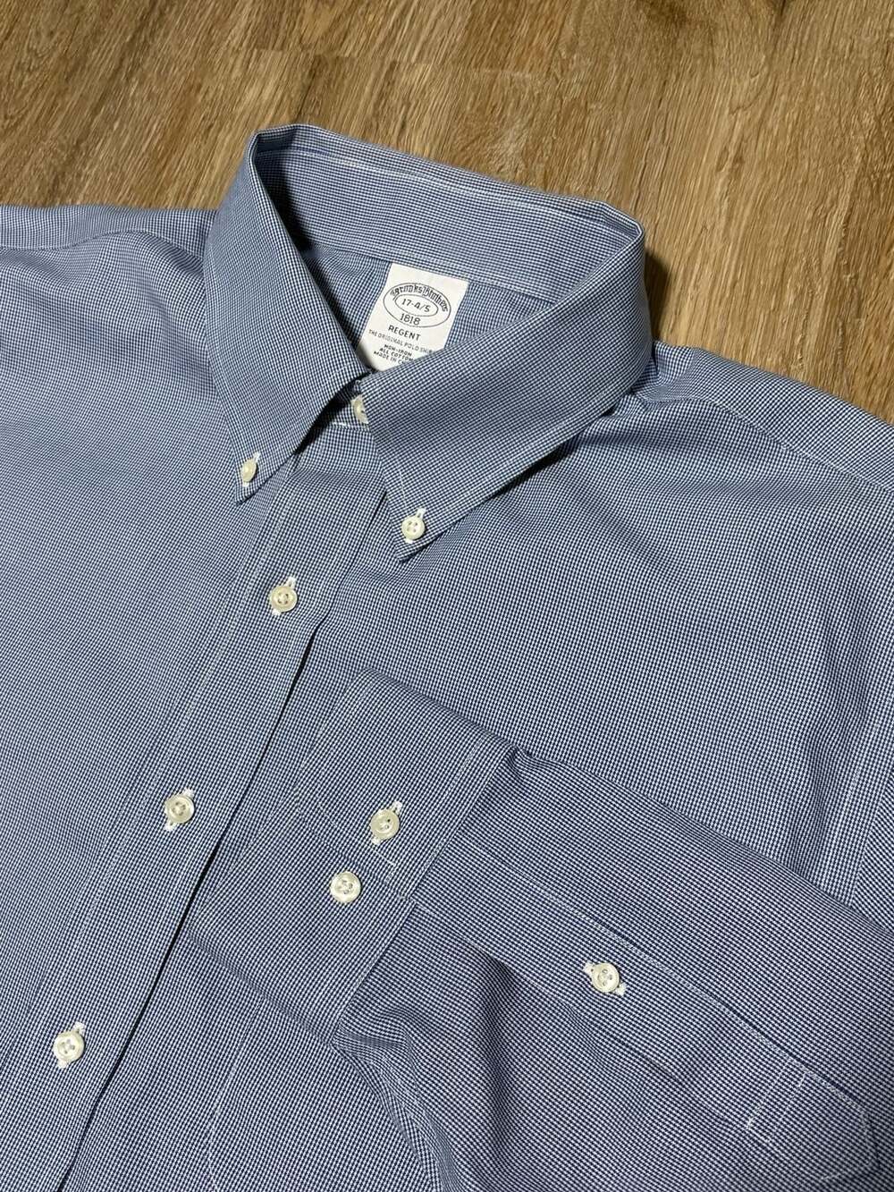 Brooks Brothers Regent 17-4/5 Blue Non-Iron Dress Shirt